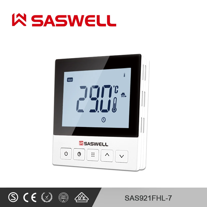 SASWELL умный терморегулятор Термостат Электрический терморегулятор отопления системы температуры комнаты Интеллектуальный термостат