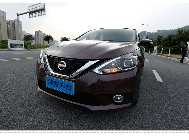 Hireno фары для 2012- NISSAN SENTRA Sylphy передних фар сборки светодиодный DRL ангел объектив двойной луч ксеноновые 2 шт