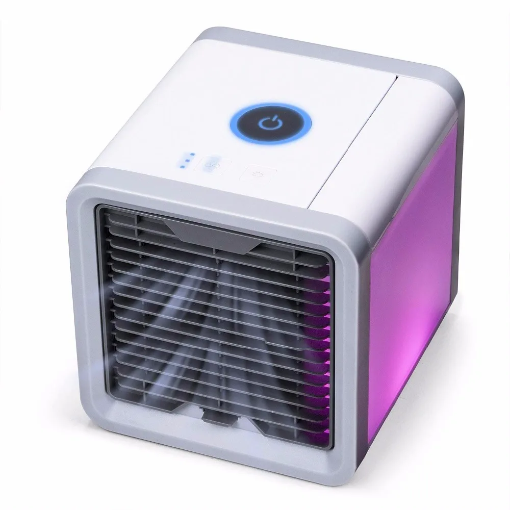 空気クーラーポータブルエアコンファンパーソナルデスクファンミニ小さな冷却ファンデスクトップ加湿器と清浄