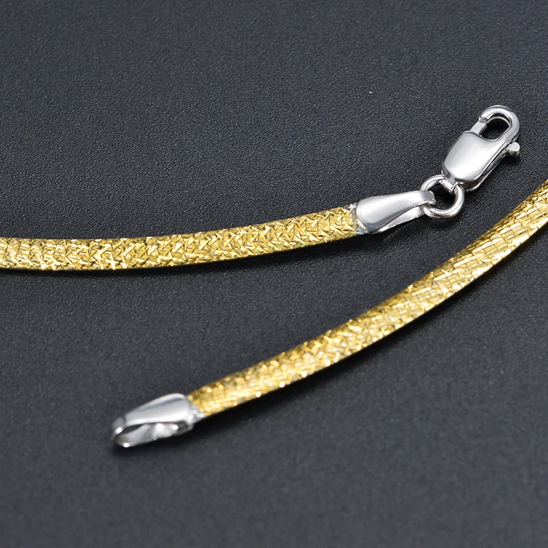 18k Pure Gold Necklace Real Au 750 