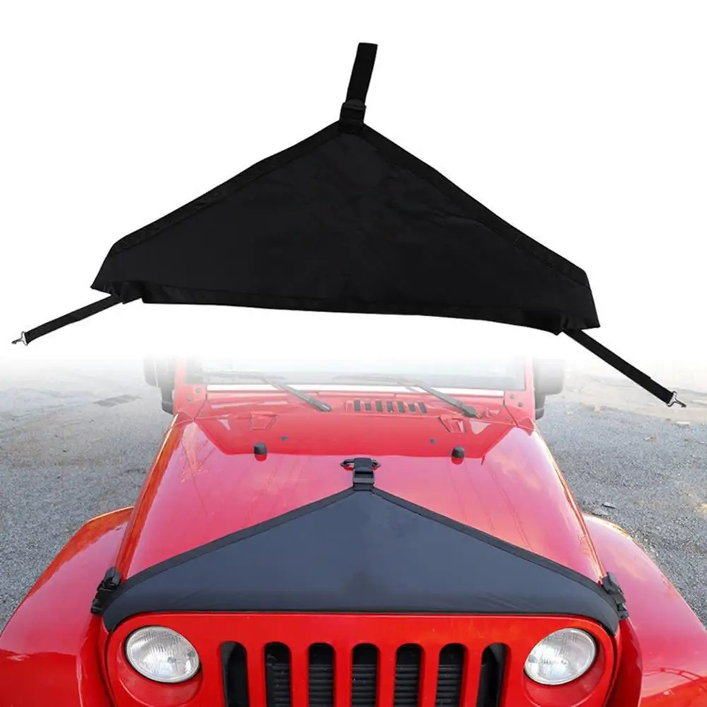 1Pcs Canvas Engine Hood Car Front Hood Cover Protector Bra For Jeep