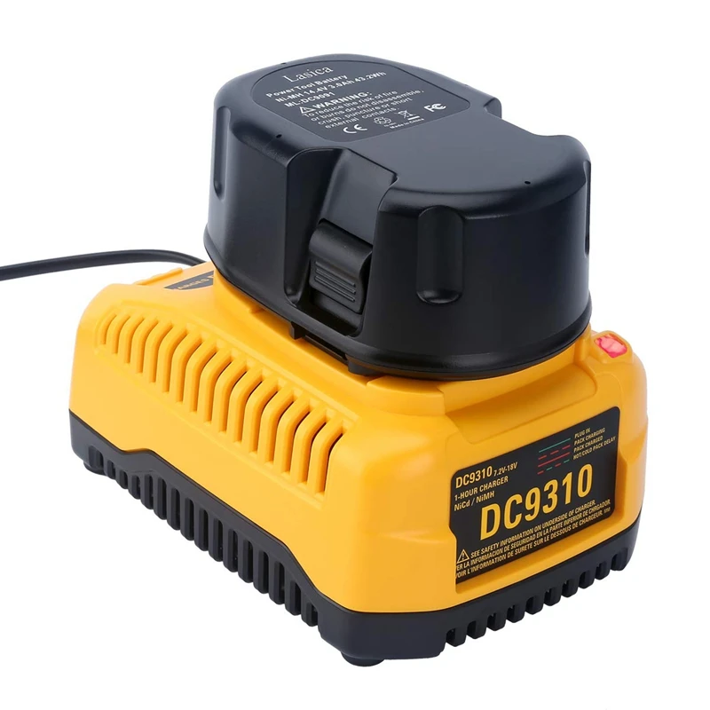 Dc9310 быстрое зарядное устройство для Dewalt 7,2 V-18 V Xrp Ni-Cd Ni-MH батарея Dc9096 Dc9098 Dc9099 Dc9091 Dc9071 De9057 Dw9096 Dw9094 Dw9072