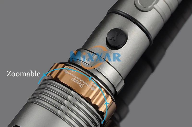 Self Defense T6 LED Rechargeable flashlight Torch Powerful Lantern Tactical Flashlights Camping Hiking Light Lamp 18650 Battery