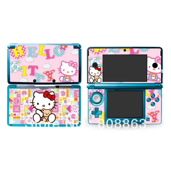 new Skin Sticker Case Cover for Nintendo 3DS N3DS 04 Pink Hello Kitty