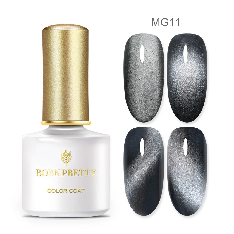 BP-MG11 Магнитный Гель-лак для ногтей BORN PRETTY, 6 мл, 5D, серый, синий, фиолетовый, цветной дизайн, долговечный, не впитывается, УФ-гель для ногтей - Цвет: BP-MG11