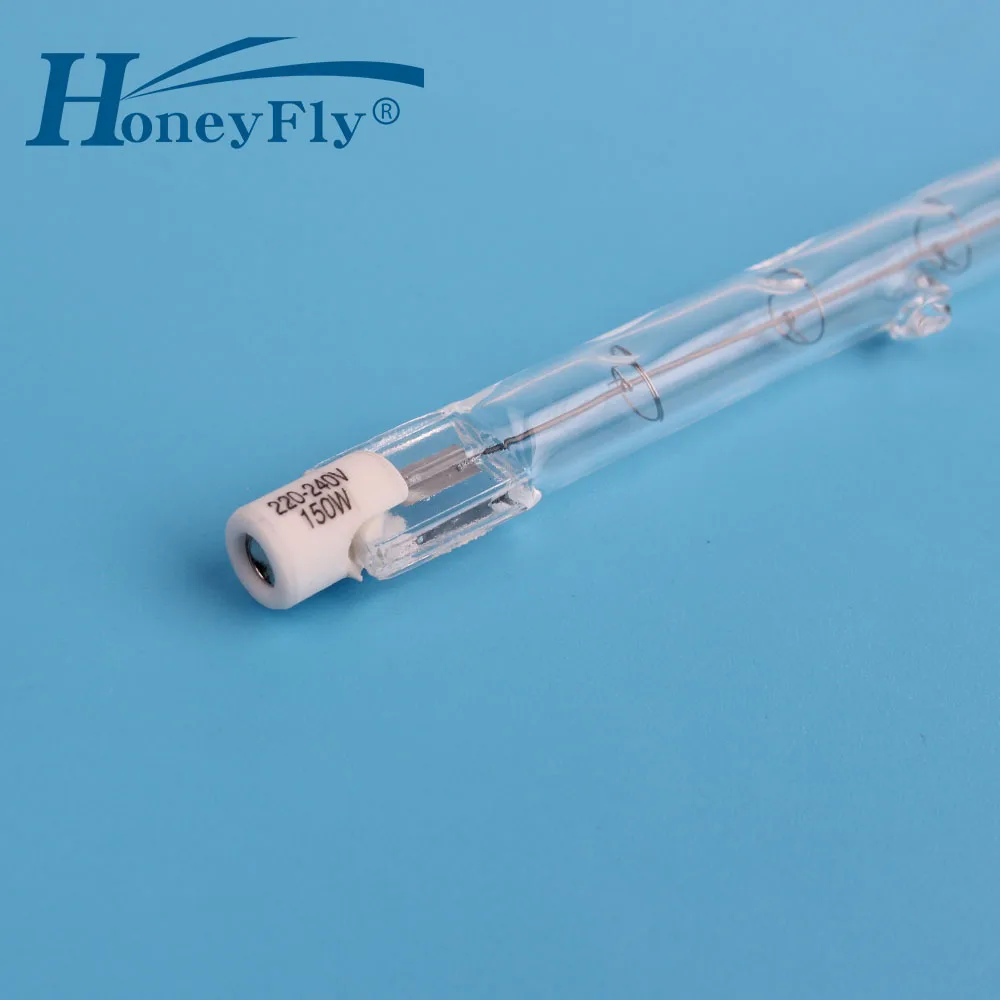 HoneyFly 1 шт 118 мм галогеновые лампы J118 220 V/110 V 150 W 200 W 250 W 300 W 500 W R7S двухсторонняя нити прожекторы кварцевые трубки