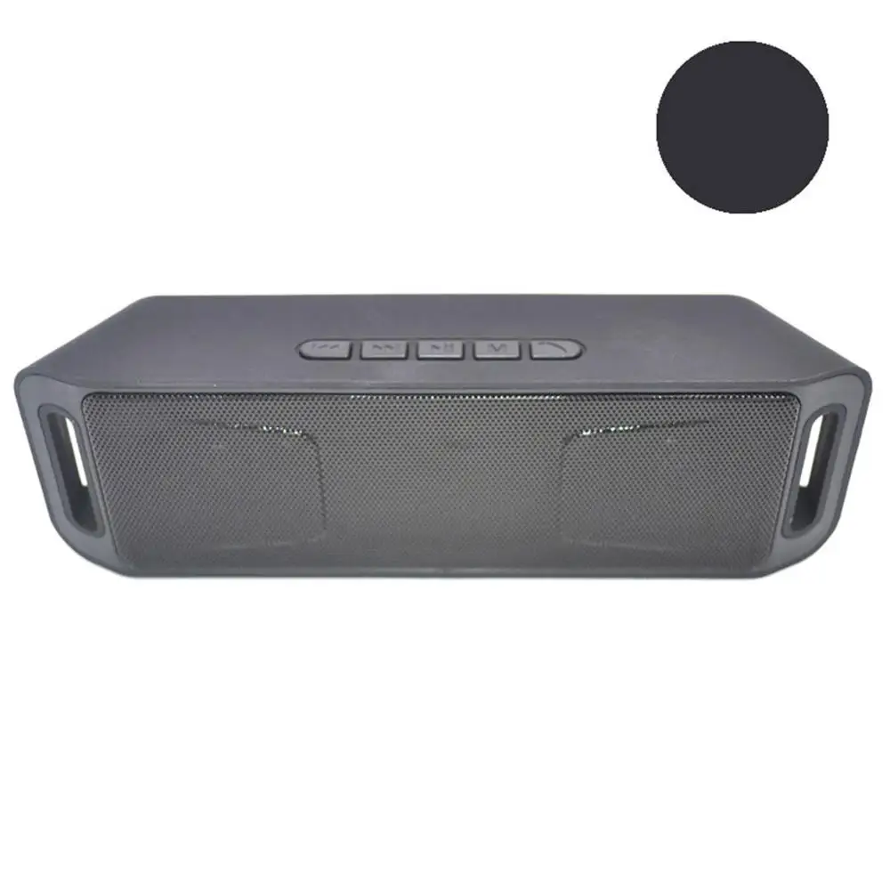 1 SOONHUA SC208 портативный Bluetooth беспроводной двойной динамик лучше бас внешний динамик fm-радиоприемник с микрофоном Поддержка TF карты - Цвет: 1