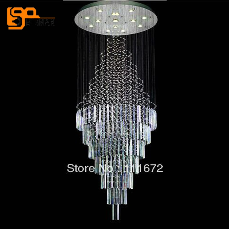 

new modern item crystal chandeliers hotel lobby light free shipping