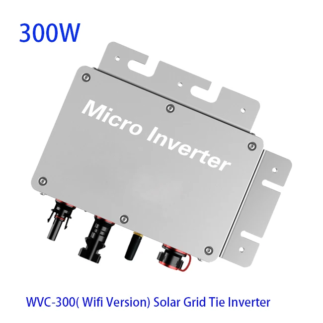 WVC 300 Вт Wifi версия Солнечный на сетке инвертор ac110v-ac230v IP65 водонепроницаемый сетевой галстук с чистой синусоидой для солнечной системы питания