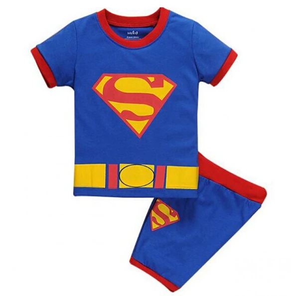 Детская одежда для сна футболка с коротким рукавом + шорты 2018|boys pajamas|kids sleepwearbaby boy