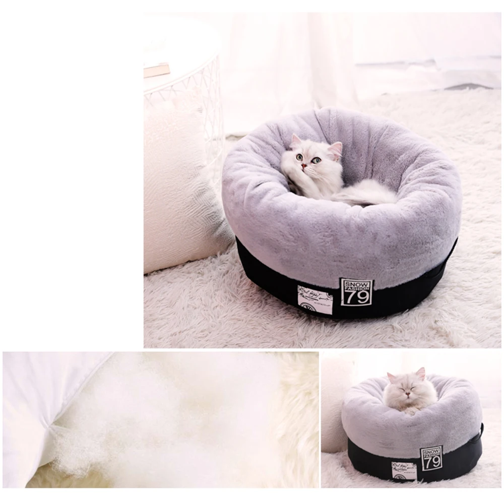 Hoopet, кошачья кровать, корзина для кошек, домик для домашних животных, кровать для собак, согревающий дом, мягкая для маленьких собак, зимняя Конура для кошек, щенков, гнездо
