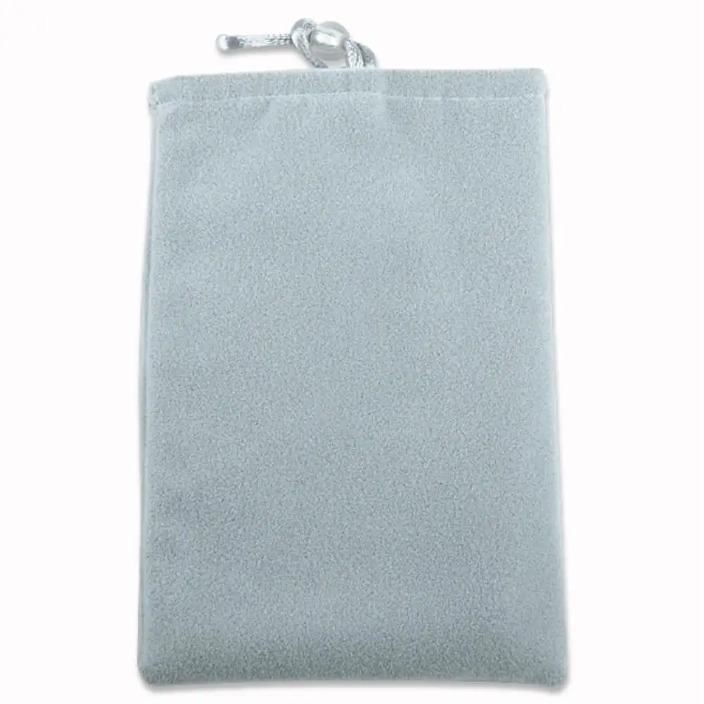 YCDC портативный мешок на шнурке для 4," телефона/банка питания бархатные упаковочные сумки и подарочные пакеты для многих предметов 15x10 см - Цвет: Белый