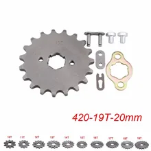 20 мм Звездочка передняя для мотоцикла ATV Байк(420-19 T