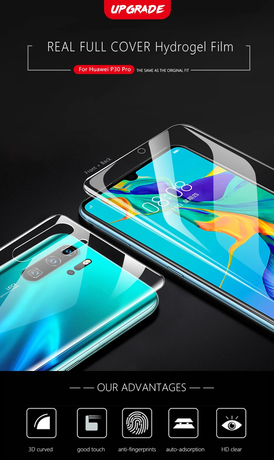 CHYI 3D изогнутые пленка для huawei P30 Pro Экран Full Cover P30pro Nano гидрогель фильм с инструменты не закаленное стекло