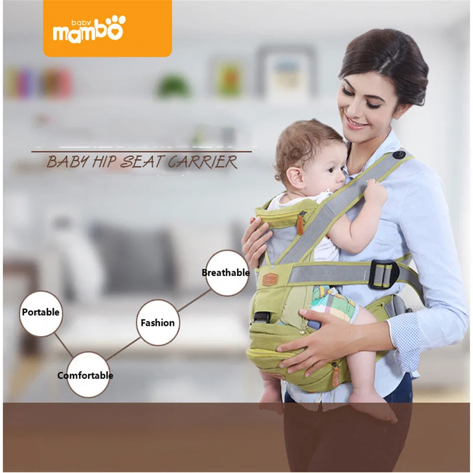 

Mambobaby Breathable Shoulders Baby Carrier Backpack Cotton Sling For 3-36Months Front Facing Kids Baby Backpacks & Carriers