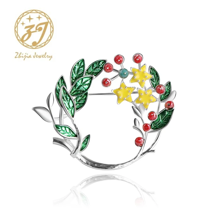 

Zhijia Vintage Sliver Flower Brooches for Women Wedding Bridesmaid Rhinestone Bouquet Brooch Pin Dress Clothing Accessories