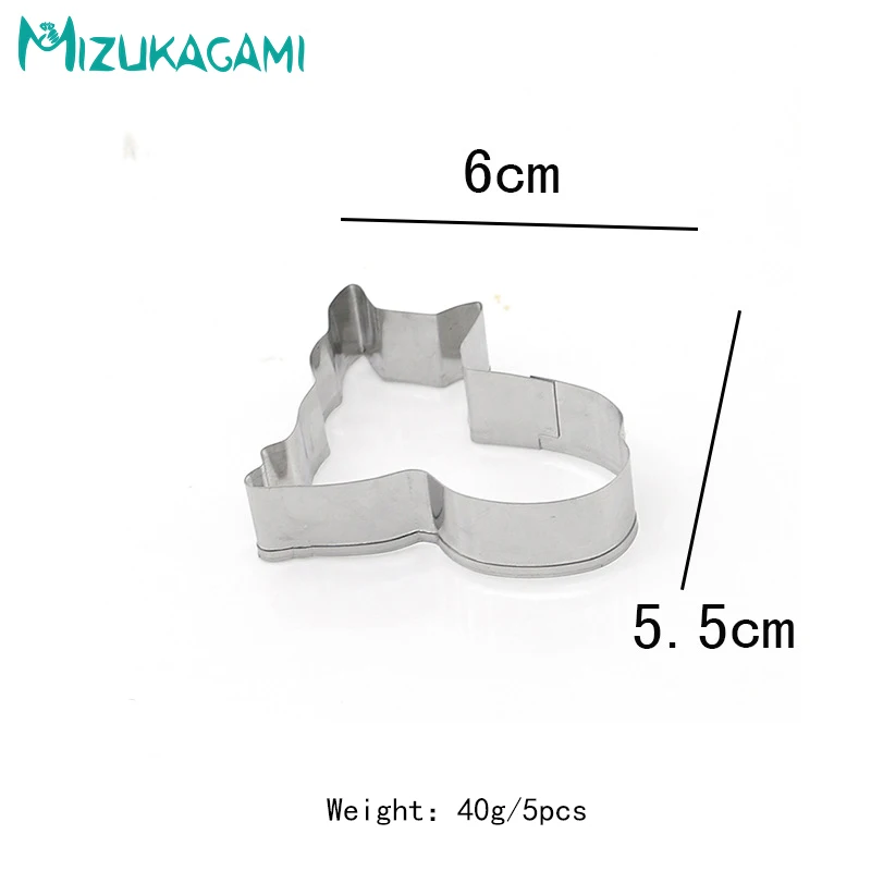 Cookie Cutter Stainless Steel Biscuit Mold Cute Cat Shape Fondant Cake Tool DIY Kitchen Baking Cutting MS-00420