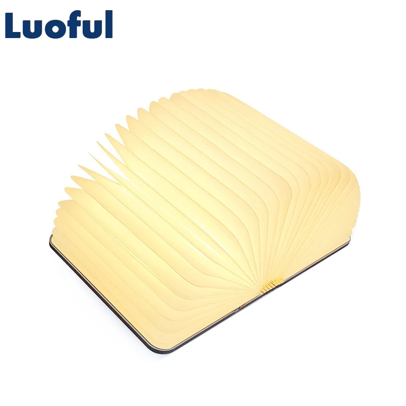 

Rechargeable Wooden Book Light USB LED Night Light Foldable Table Lamp Luminaria Bedroom Nightlight Bedside Booklight Home Decor