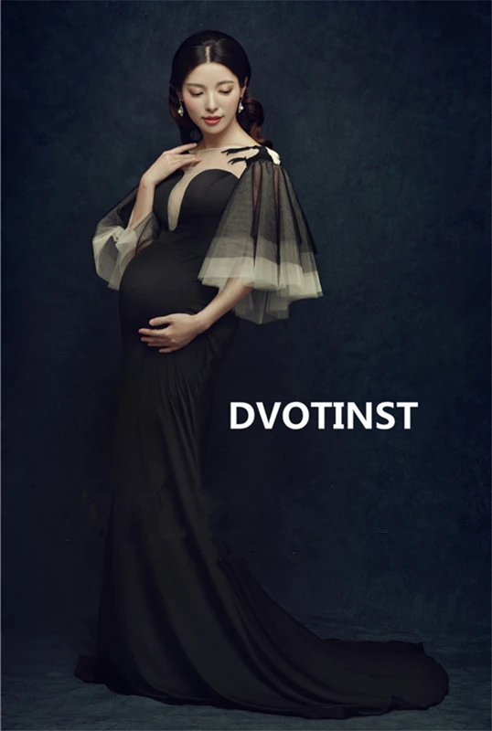 Dvotinst для женщин реквизит для фотосессии платья для беременных платье для беременных со шлейфом юбка перспективная элегантная студийная фотосессия
