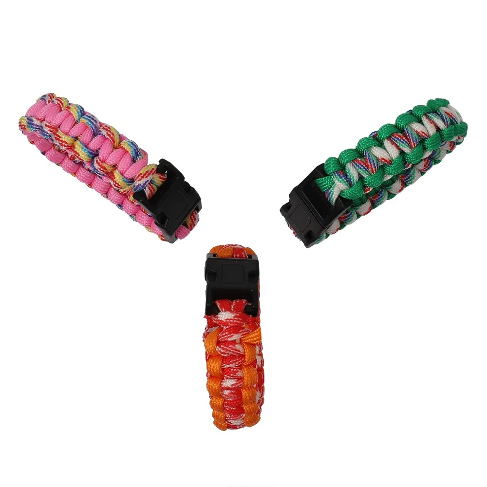 

Braided Multi-Function Survival Camping 3pcs 7-Core Emergency Rescue Bracelet Fashion Convenient Bracelet Men And Women Ssentia