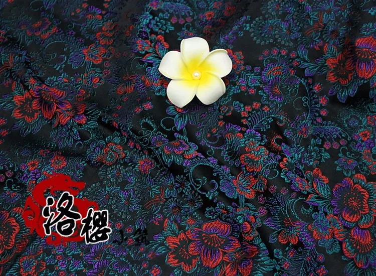 Ширина 29 дюймов китайский древний костюм платье Детская одежда кимоно Cos шелковый атлас шитье жаккардовая парча ткань