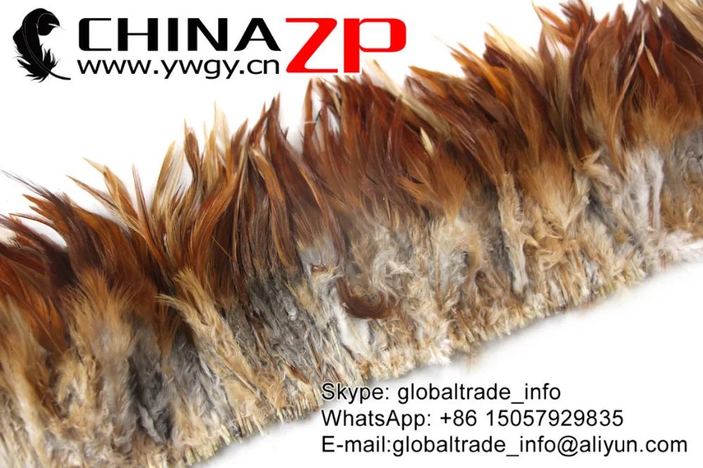 15  Strung Chinese Rooster Saddles feathers Red Mix (3)