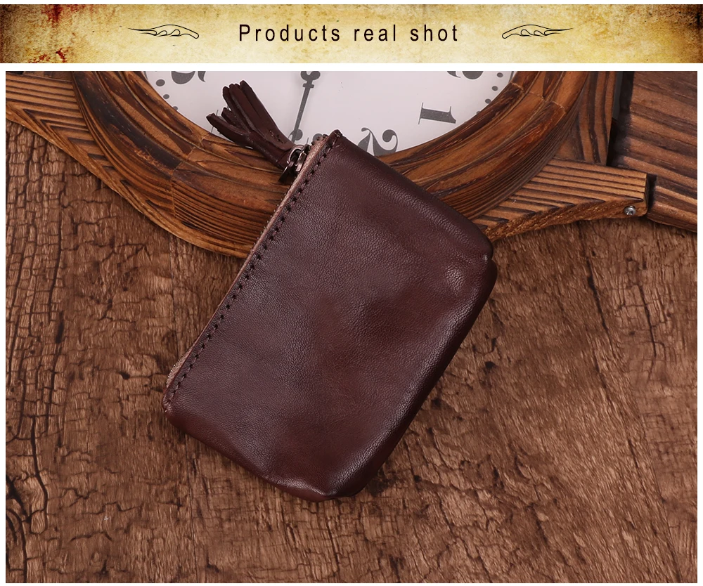 TOP quality Genuine Leather Coin Purse Women Small Wallet Change Purses Children's Pocket Wallets Key Holder Mini Zipper Pouch