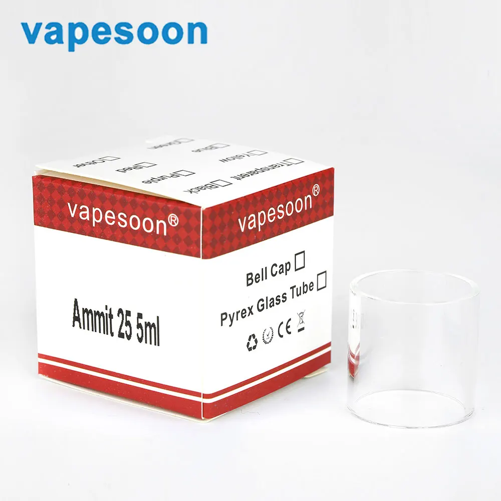 

Electronic Cigarette Vapesoon Glass Tube for Engine / Serpent /EXO /Ammit /MAXO V12 /Target / Herakles Tank Atomizer Glass Tube