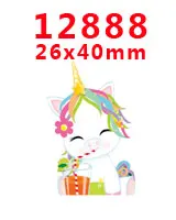 12888 30 шт мультфильм персонаж плоское украшение из смолы PR 12605 - Цвет: 12888