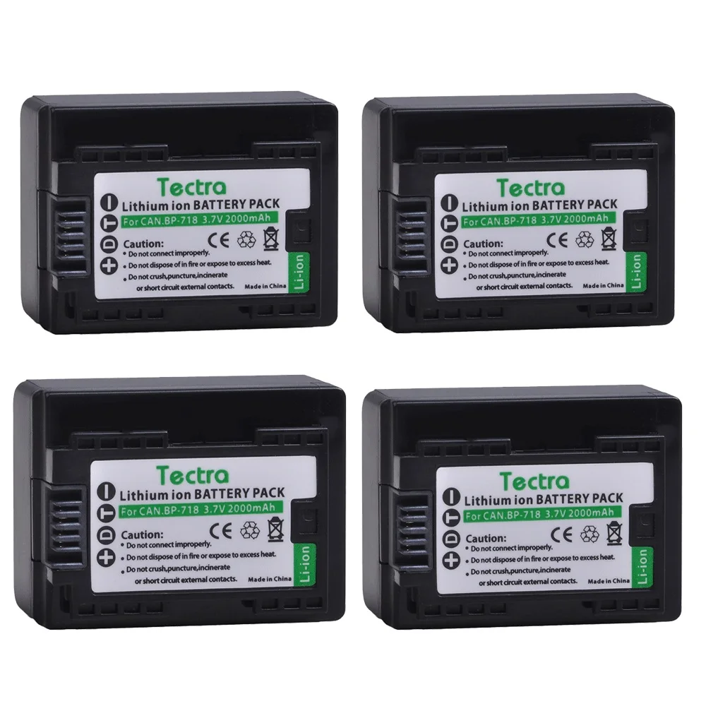 Аккумулятор для фотокамеры Canon VIXIA HF M50 M500 M52 R300 R32 R40 R42 R50 R52 R500 LEGRIA R86 BP718 аккумулятор