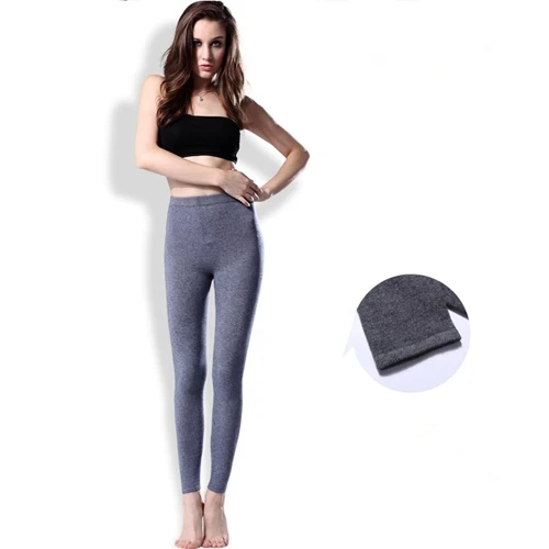 light gray Новые женские осенние/зимние теплые Стрейчевые леггинсы тонкие женские брюки Горячая Распродажа ZL902 - Цвет: light gray