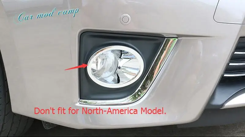 

For Toyota Corolla 2014 2015 2016 Sedan (Not fit for North-America Model) ABS Chrome Front Fog Light Fog Lamp Cover Trim 2pcs