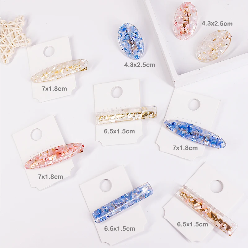 

New Fashion 1Pcs Various Shapes Vintage Geometric Oval Hairpins Hair Accessories for Women Chic Hairgrip Barrettes