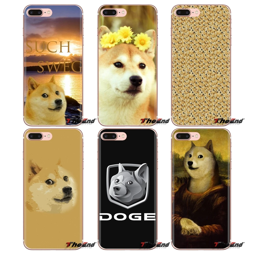 Happy Doge с ним Kawaii коллаж для Samsung Galaxy J1 J2 J3 J4 J5 J6 J7 J8 Plus 2018 Prime 2015 2016 2017 силиконовый