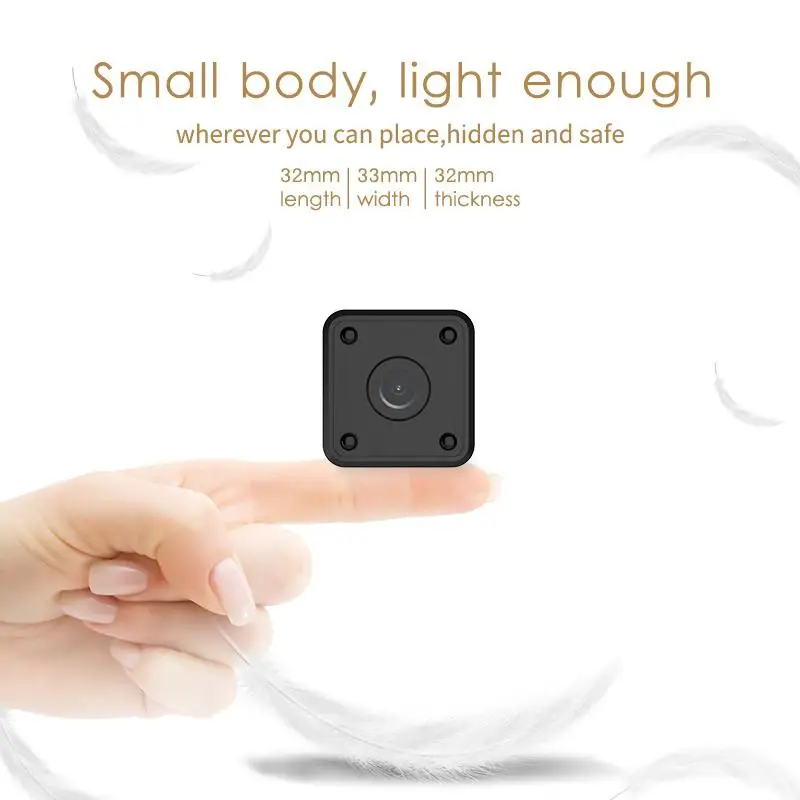 Мини IP камера HD 1080P wi fi HDQ9 ночное видение обнаружение движения мини видеокамера