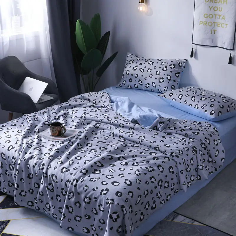 Hot! cotton, summer quilt, leopard print, comfortable and cool, travel at home, beach holiday, free post