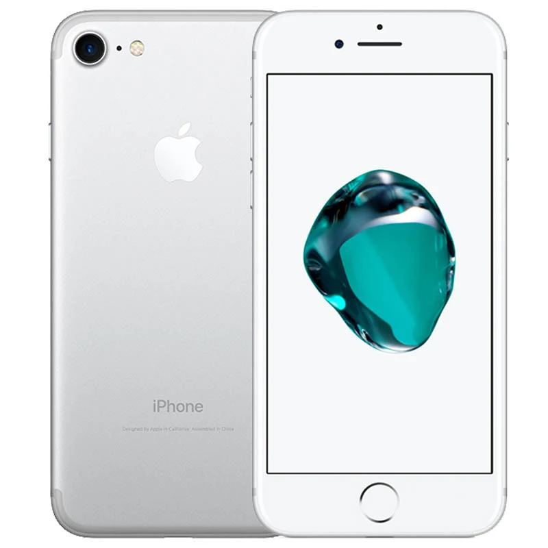 Silver Apple iPhone 7 Мобильный телефон 2 Гб Оперативная память 32/128 ГБ/256 ГБ Встроенная память Quad-Core 12.0MP по отпечатку пальца используется смартфон - Цвет: Silver
