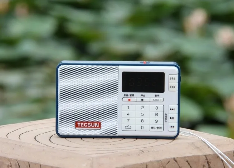 TECSUN Q3 FM стерео радио с REC рекордер TF карта MP3 плеер USB динамик FM радио
