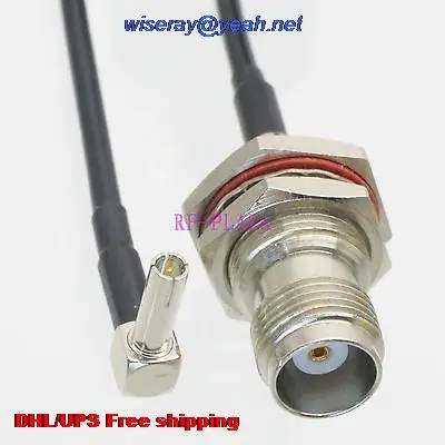 DHL/EMS 100 шт. Кабель 8 inch TS9 мужчины ПРЯМЫМ углом к ТНК женский гайка RG174 Пигтейл соединительный кабель с одного года warranty-A2