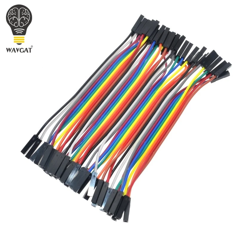 SUQ 40 шт. Dupont 10 см Мама мама (F F) перемычка провод ленточный кабель для Arduino|jumper wire|jumper
