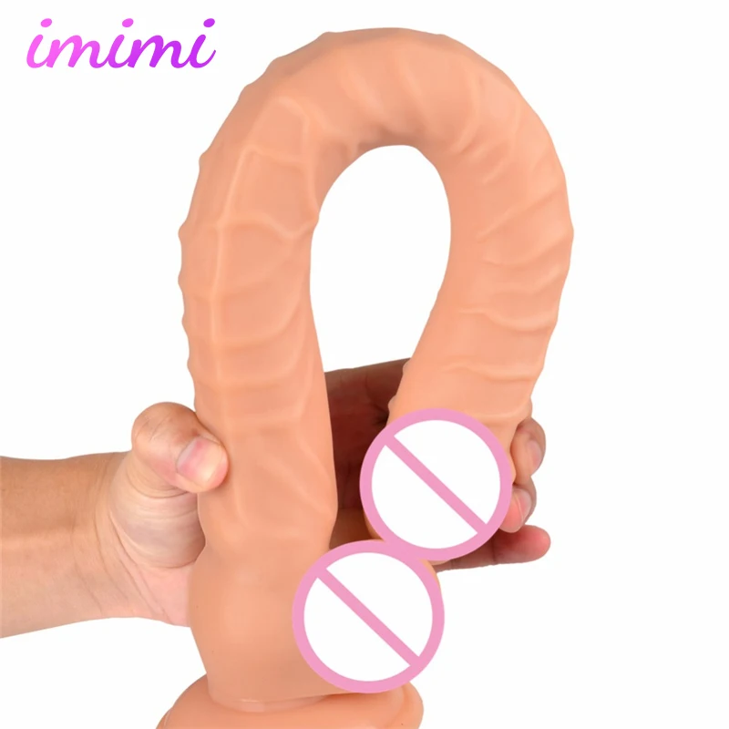 40 см супер длинный большой реалистичный фаллоимитатор секс игрушка для