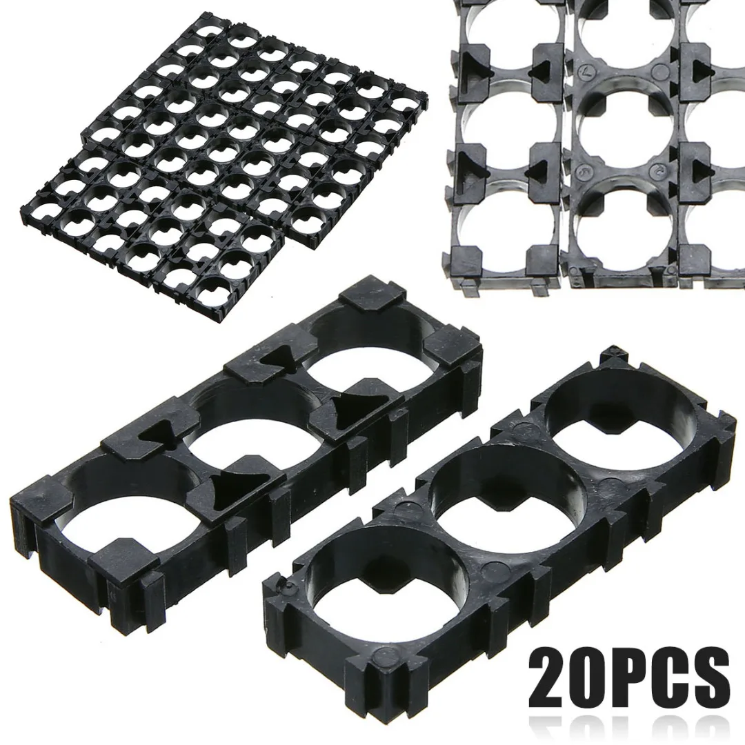 

Onsale 20pcs 3x Cell 18650 Battery Spacer Radiating Shell Plastic Heat Holder Bracket