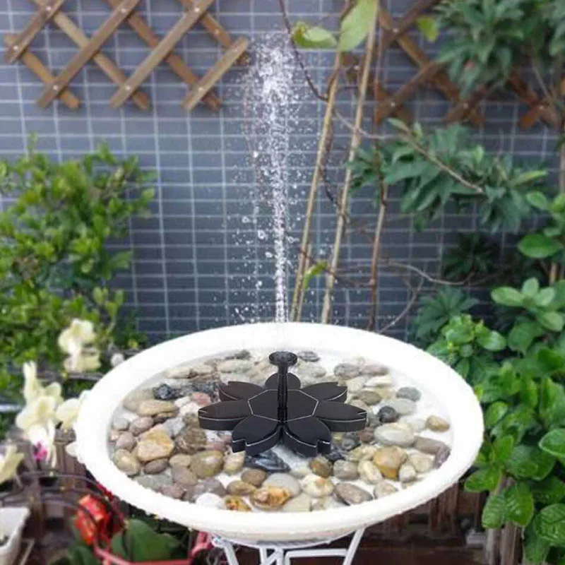 Солнечный набор для фонтана в форме цветка водяной насос прочный для наружного сада Пруд бассейн TT-best