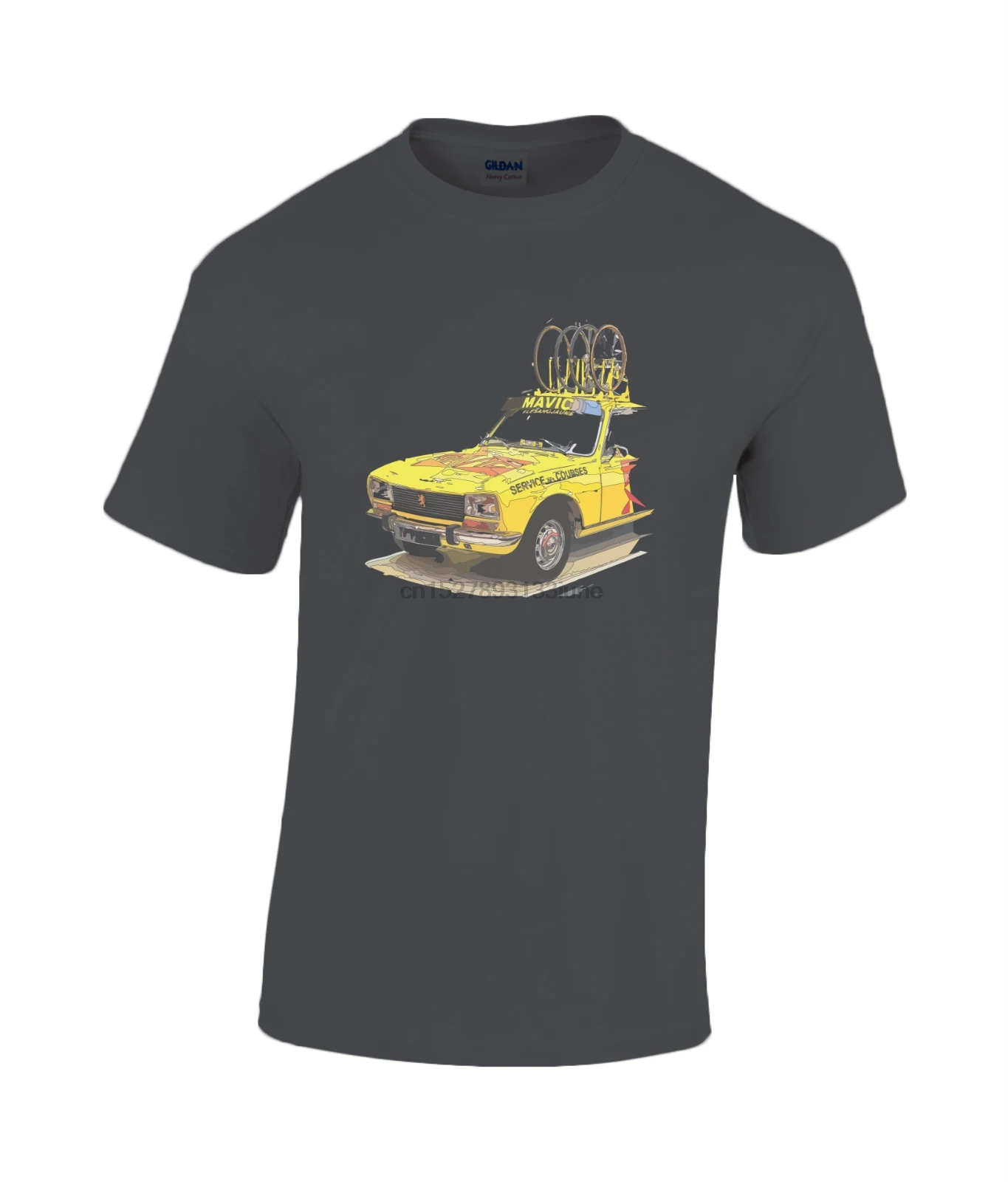 

Mavic Neutral Support car Peugeot 504 cotton T-shirt tour de france cycling g
