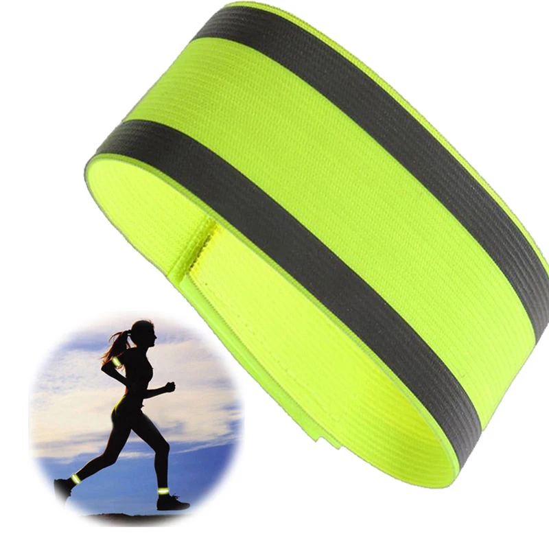 2Pcs Luminous Night Reflective Safety Belt Night Run Armband For