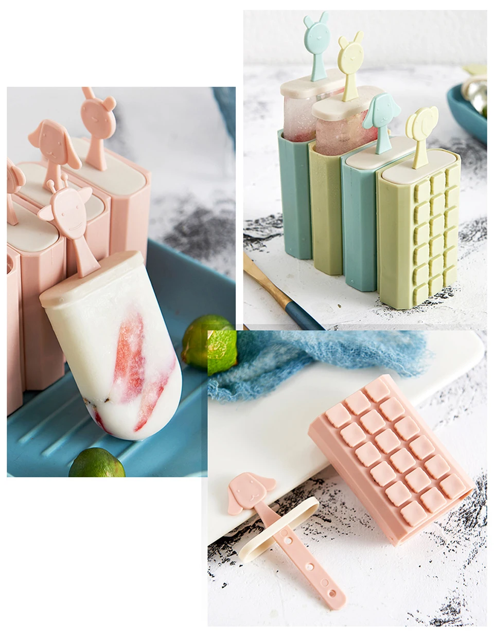 Формочки для льда производитель формы DIY милое пресс-формы для мороженого ледяного ящика Холодильник Мороженое Инструменты