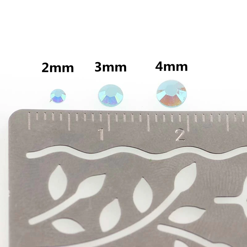 2-4mm AB Jelly Resin Nail Rhinestones Round Flatback Glittler Strass Stones Nail Charms Accessories DIY 3D Nail Art Decoration 4