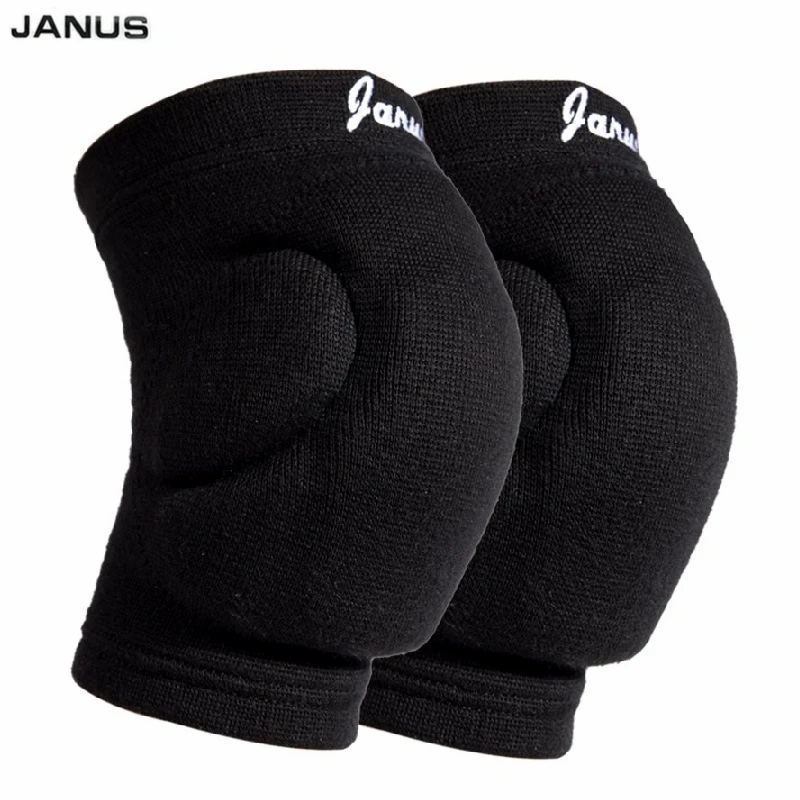 JANUS 1 Pair Soccer Football Volleyball Sponge Knee Pads Support Sports