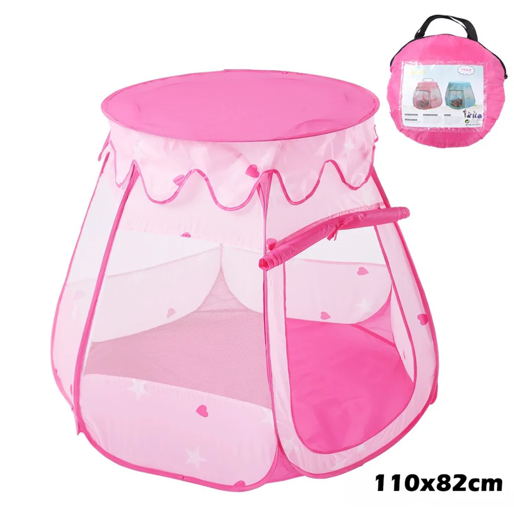 Folding Children Kids Play house Princess Tent Tunnel InOutdoor Boys Girls Ocean Ball Pit Pool Fairy House Playhut Tent