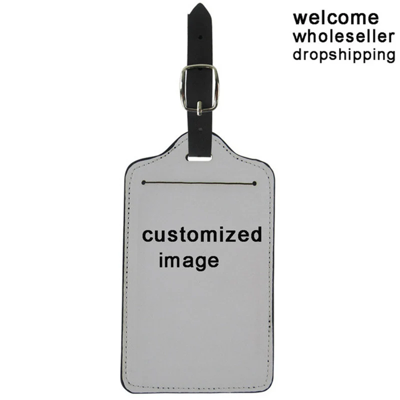 

Custom Made Suitcase Luggage Tags Image Logo Pattern Name Address Label ID Holder Travel Accessories Birthday Gifts